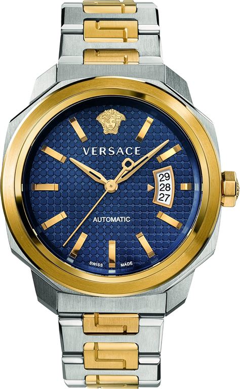 versace two-tone stainless steel bracelet watch|Versace Men's 'Dylos' Automatic Stainless Steel Casual Watch, .